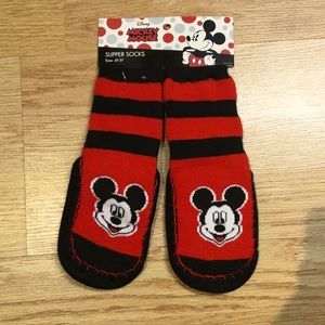 NWT Disney Mickey Mouse Slipper Socks
